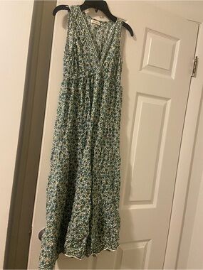 Max Studio Green Floral Maxi Dress